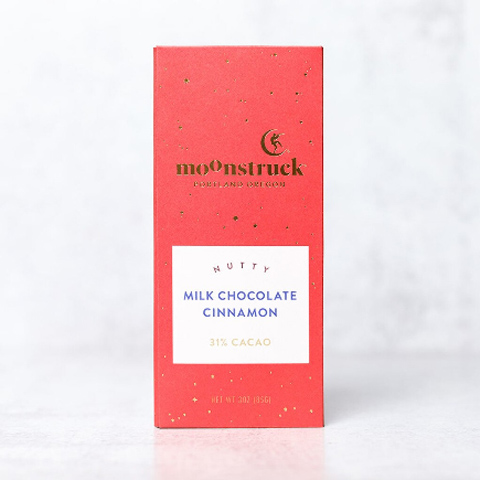 (image for) Moonstruck Chocolate Milk Chocolate Cinnamon Bar - Click Image to Close